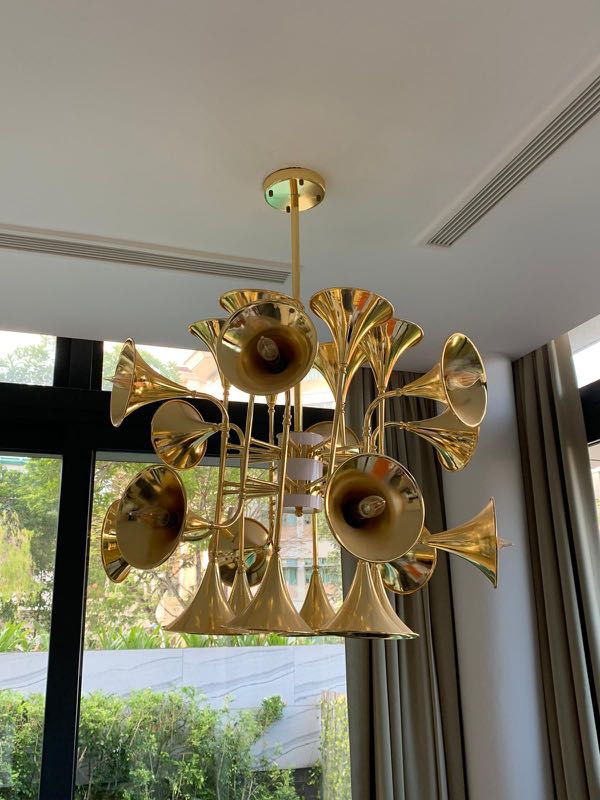 Trumpet chandelier shop