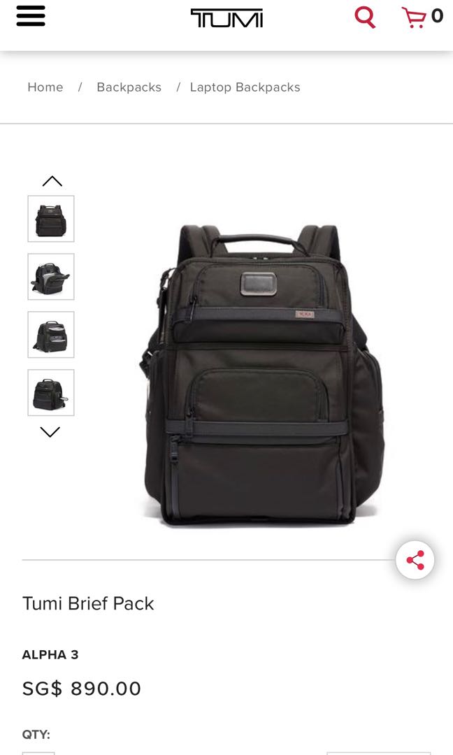 tumi brief pack alpha 3