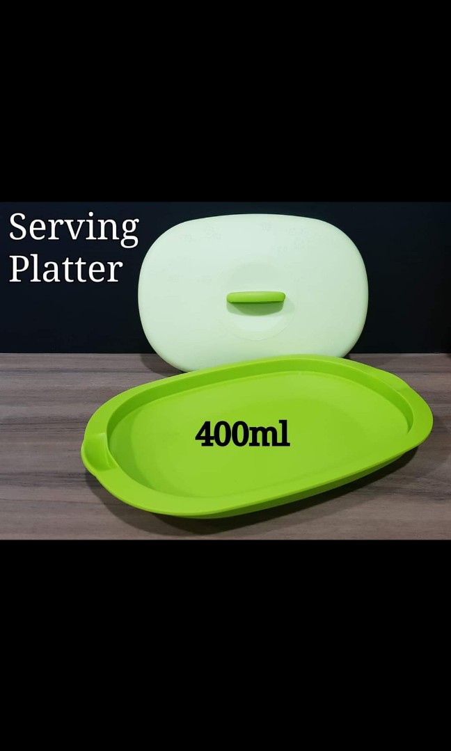 Tupperware Serving Platter 400ml (1) Selling at S15.00, Furniture