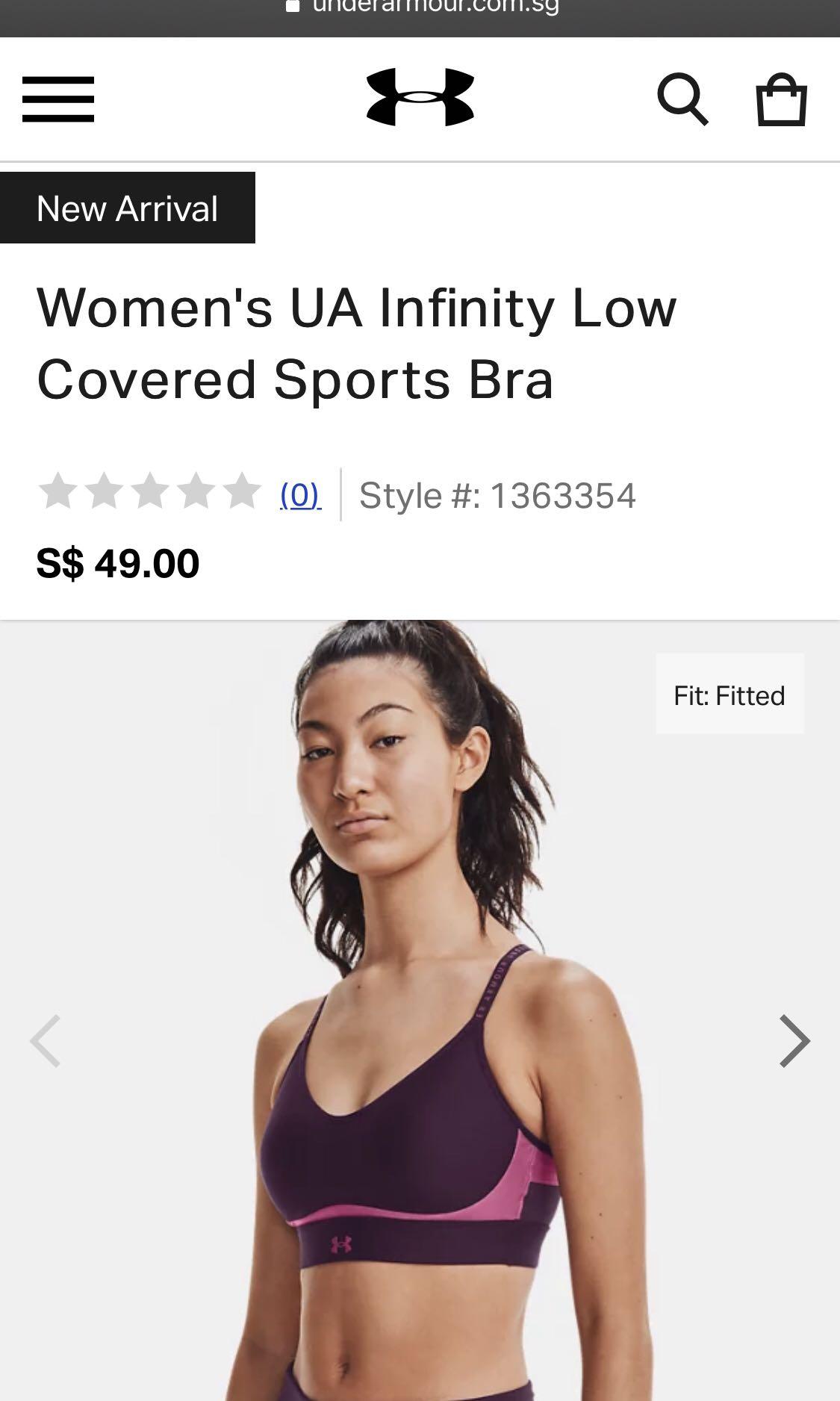 ua infinity high sports bra