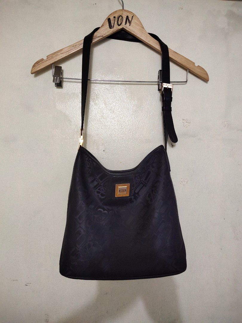 Balenciaga Vintage BB Monogram Shoulder Bag - Black Handle Bags, Handbags -  BAL142910