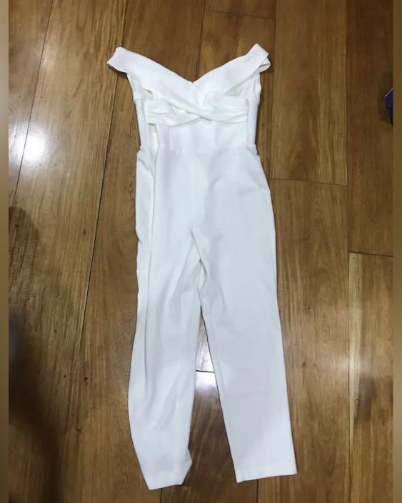 Hm white jumpsuit clearance