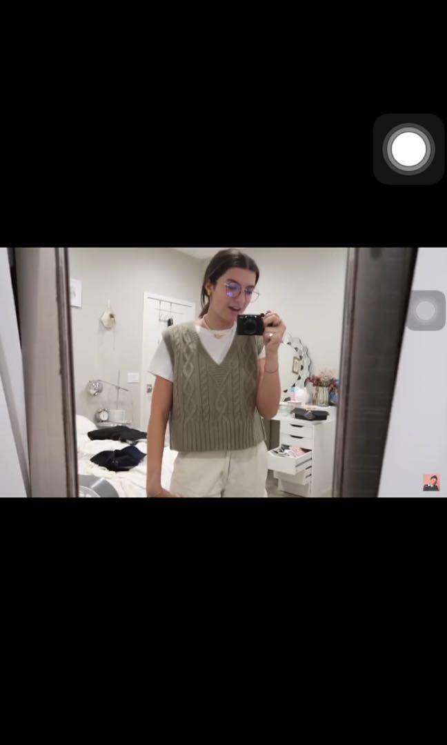 zara knit sweater vest