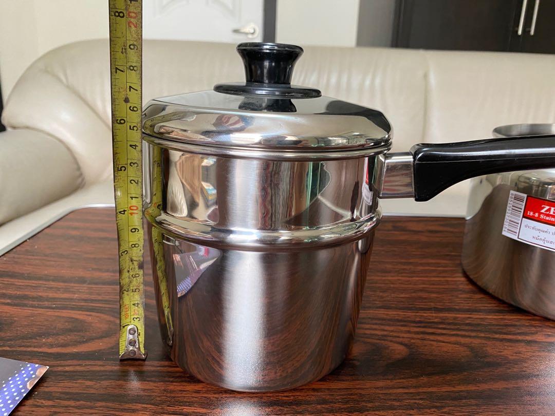 Zebra Stainless Steel 2-in-1 pot (Category: Other Kitchen Appliances) located in Quezon City. Submitted by mtan314 (Listing ID 1075138450, Image 3). Description: Brand new stored Zebra pots. It can be stacked up .