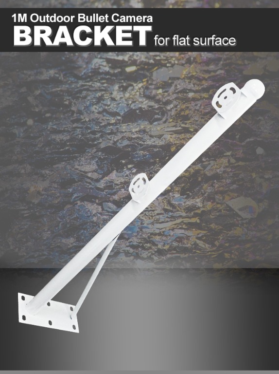 1M Outdoor Bullet Camera Bracket for Flat for CCTV Security Camera