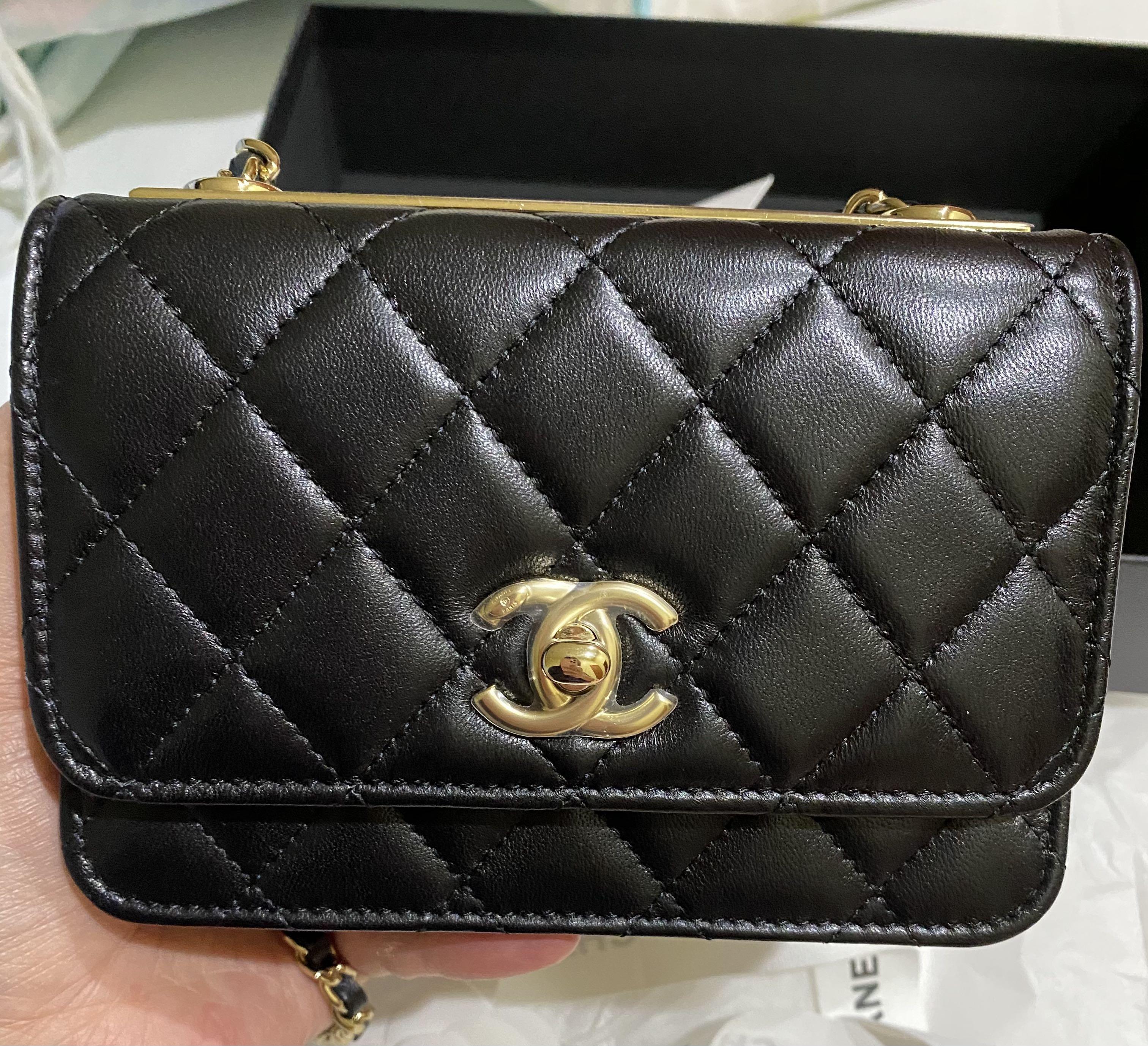 #30 Chanel Mini Trendy CC WOC Wallet on Chain / Clutch with Chain ...