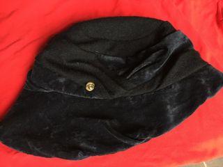 🇫🇷 Lanvin Black Velvet Patchwork Bucket Hat  Mash-up RARE CAP