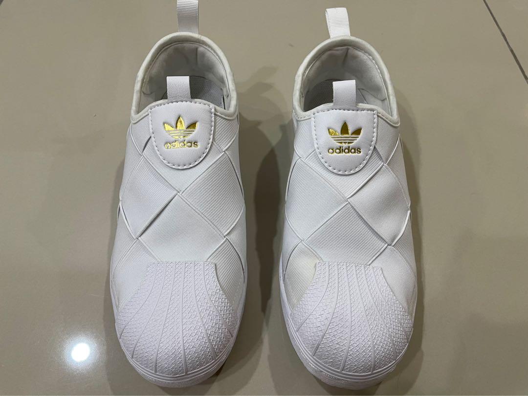 superstar slip on silver