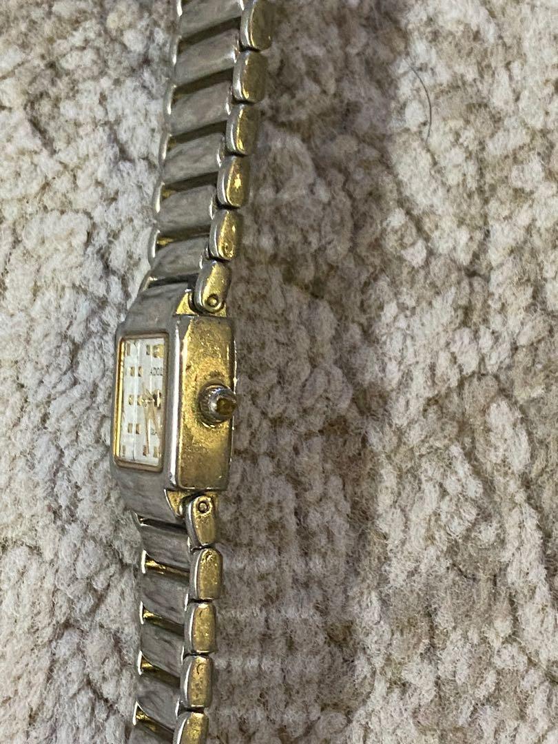 Vintage Adolfo Petite Gold Tone and Crystals Ladies Watch Working - Etsy
