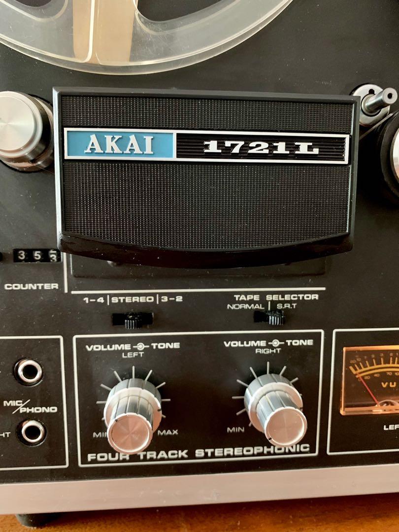 Akai 1721L Four Track Stereophonic Reel to Reel Tape Recorder