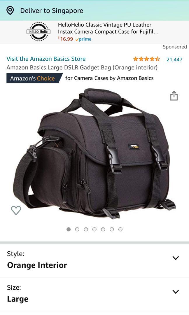 Amazonbasics large dslr gadget bag clearance