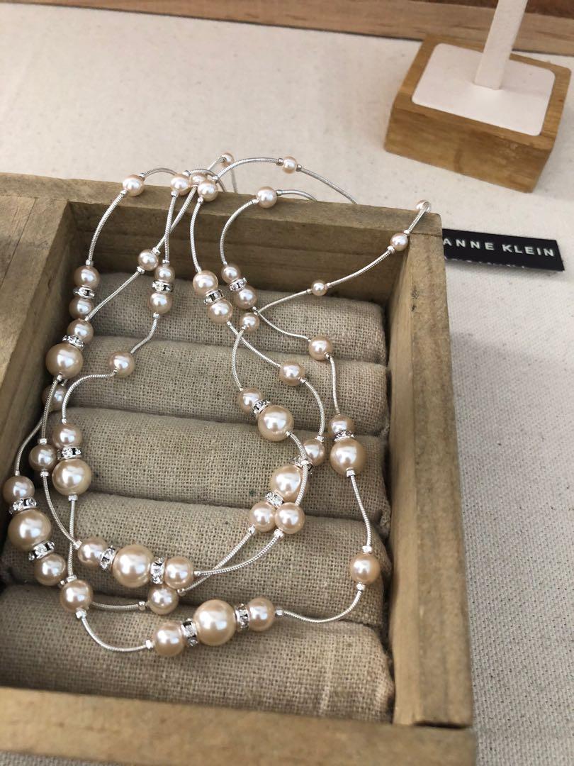 Anne klein pearl necklace new arrivals