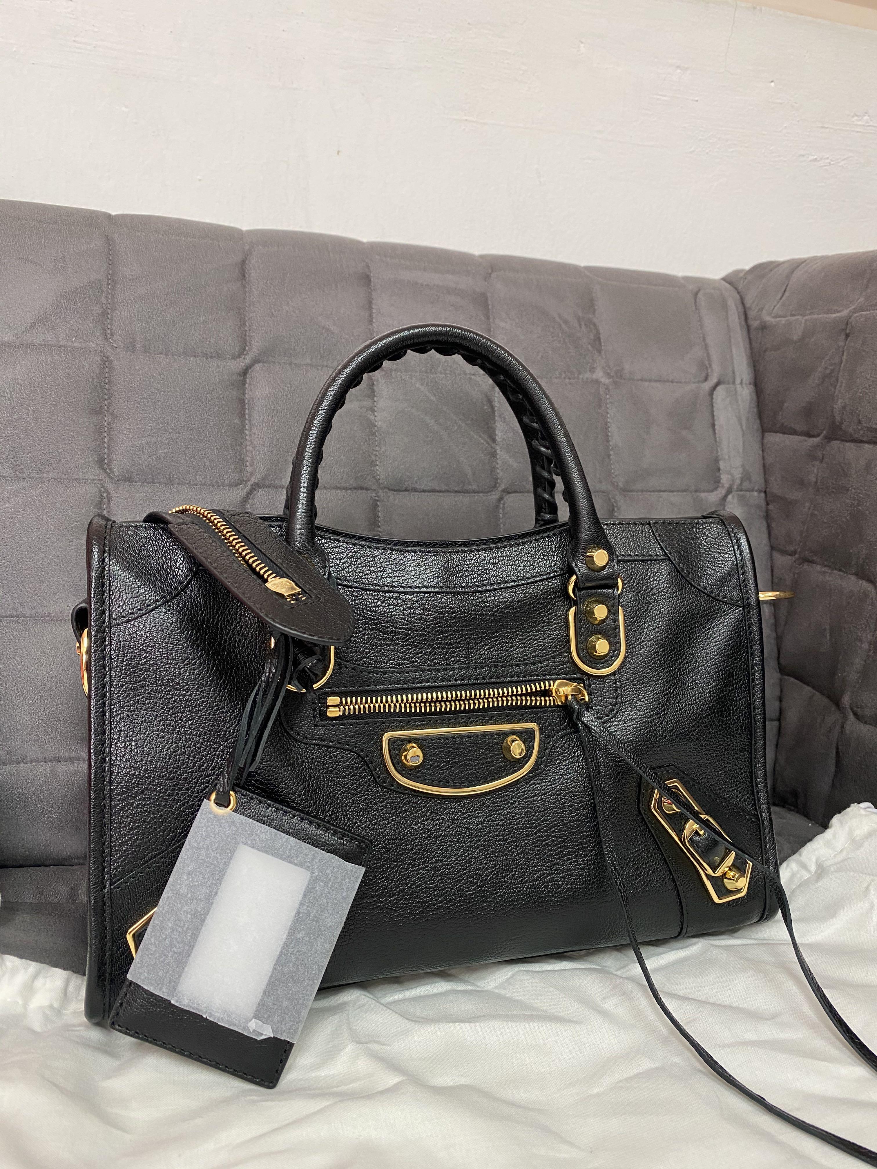 AUTHENTIC Balenciaga Metallic Edge Small City Bag