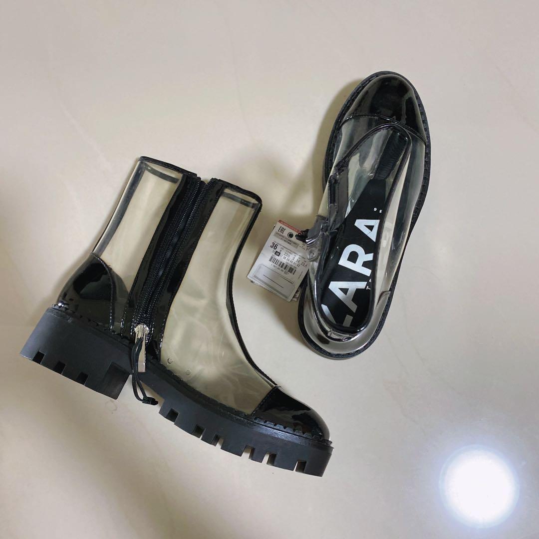 Zara transparent boots top
