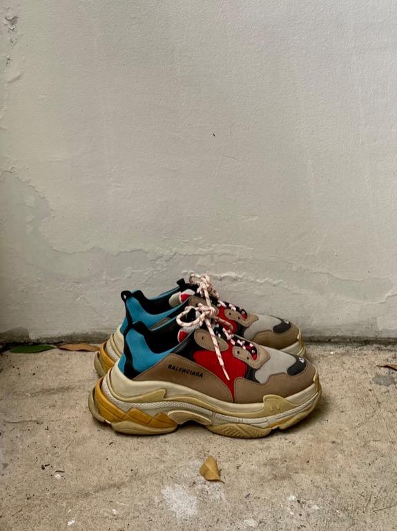 Balenciaga triple s yellow blue red shop