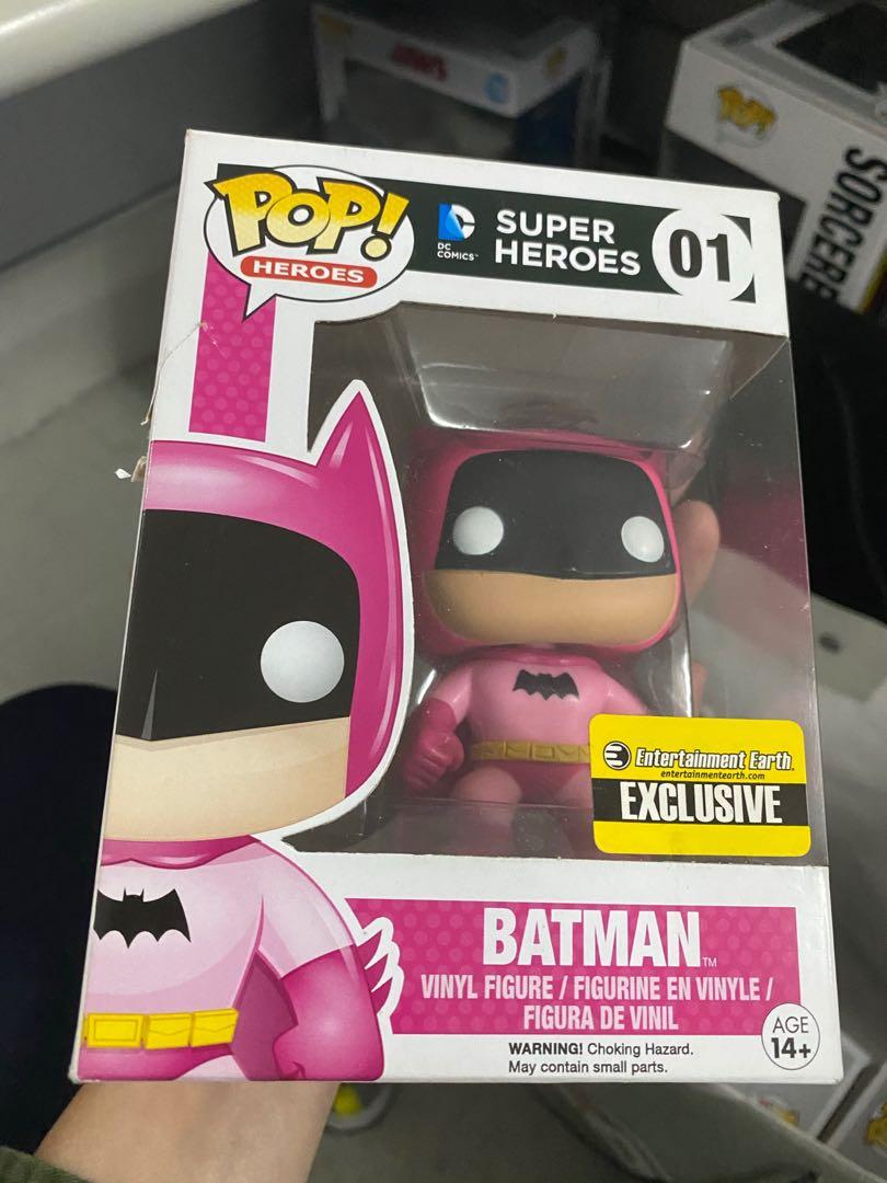 Batman (pink) entertainment earth exclusive funko pop, Hobbies & Toys, Toys  & Games on Carousell