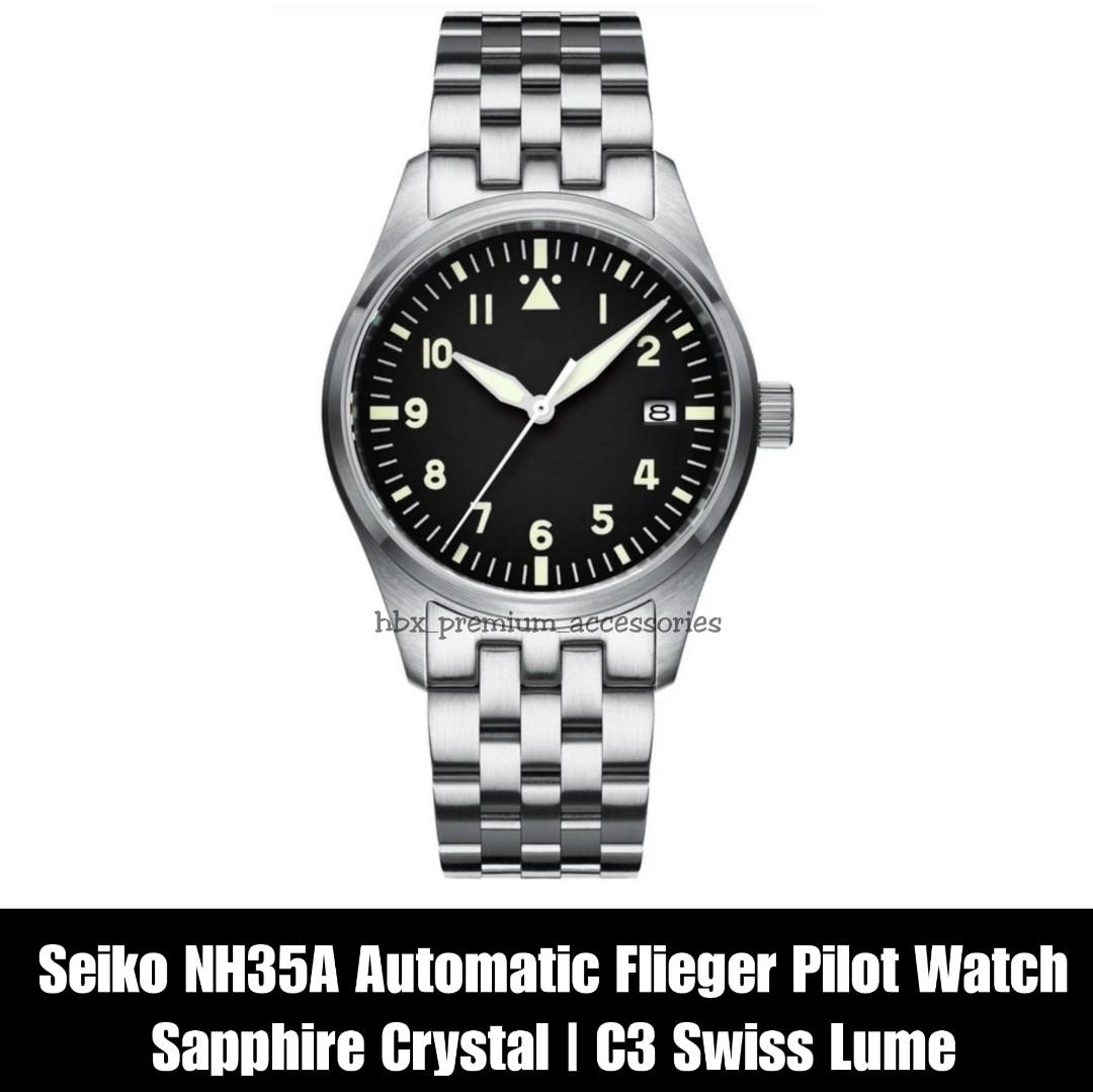 BN Seiko NH35A Auto Pilot Watch, Men's Fashion, Watches & Accessories,  Watches on Carousell