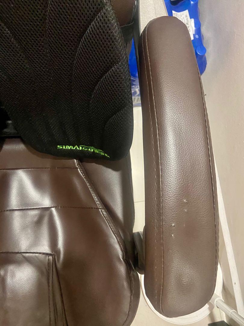 Bose Office Chair with Leg Rest Brown Include Lumbar Support Furniture Home Living Furniture Chairs on Carousell