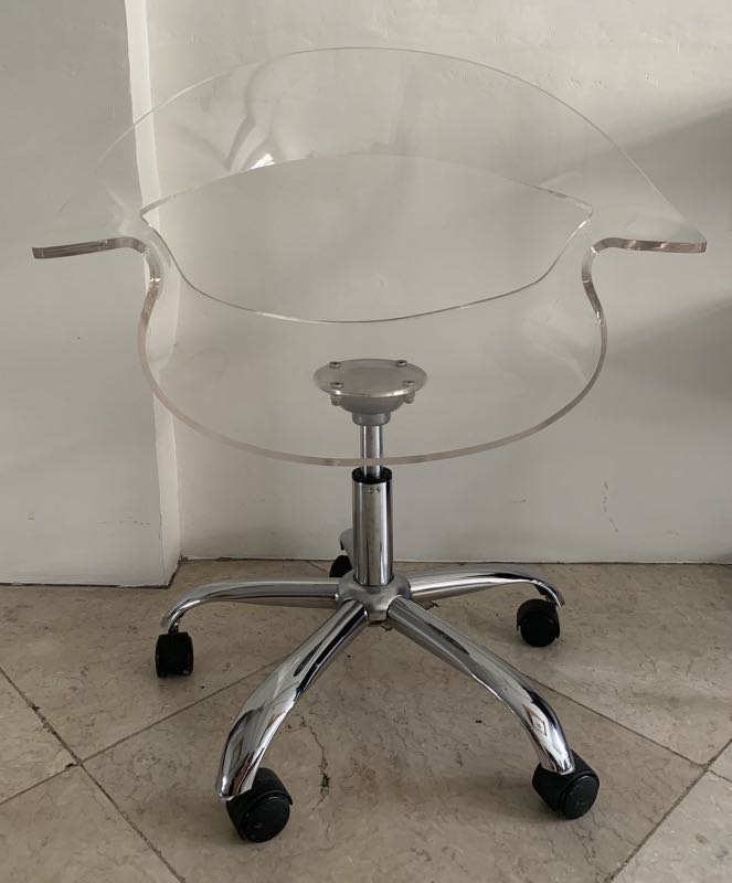 Clear Acrylic Accent Swivel Chair, Furniture & Home Living, Furniture