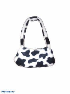 cow print handbag