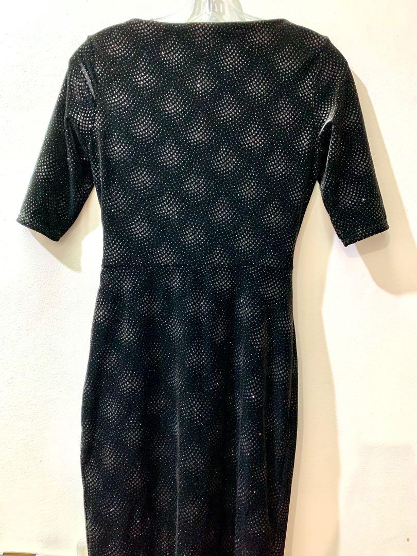 Debenhams black clearance velvet dress