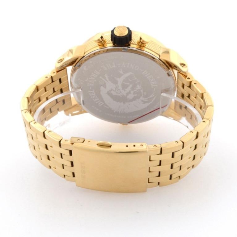 DIESEL Little Daddy Chronograph Iridescent Dual Time Dial Watch