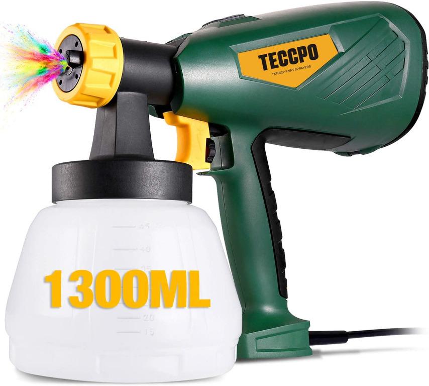 (W3) Electric Paint Sprayer 500 Watts Up to 100 DINs, TECCPO Spray Gun