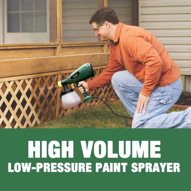 (W3) Electric Paint Sprayer 500 Watts Up to 100 DINs, TECCPO Spray Gun