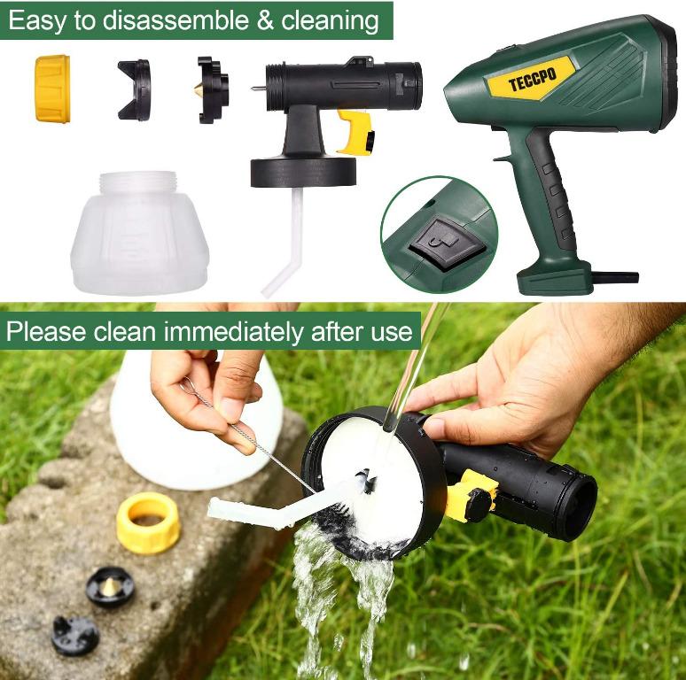 (W3) Electric Paint Sprayer 500 Watts Up to 100 DINs, TECCPO Spray Gun
