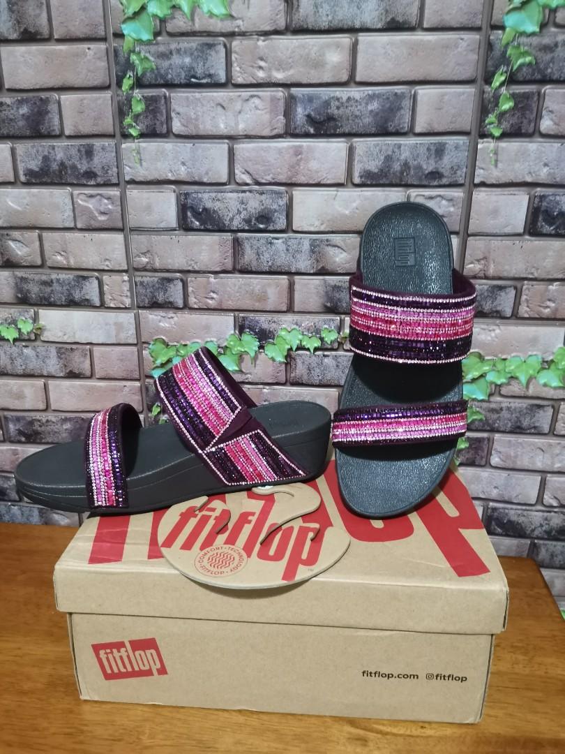 Fitflop rosa discount crystal mosaic slide