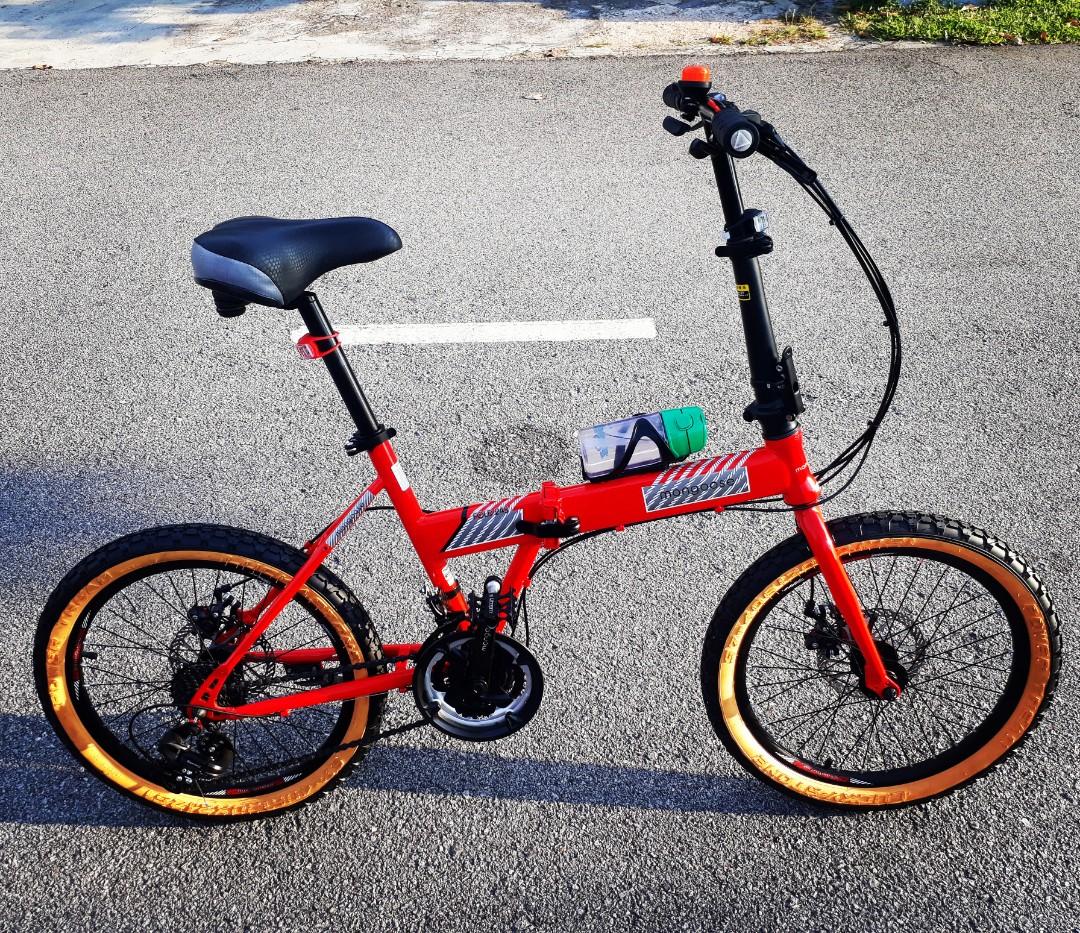 Folding bike mongoose 20inci Sports Equipment Bicycles Parts