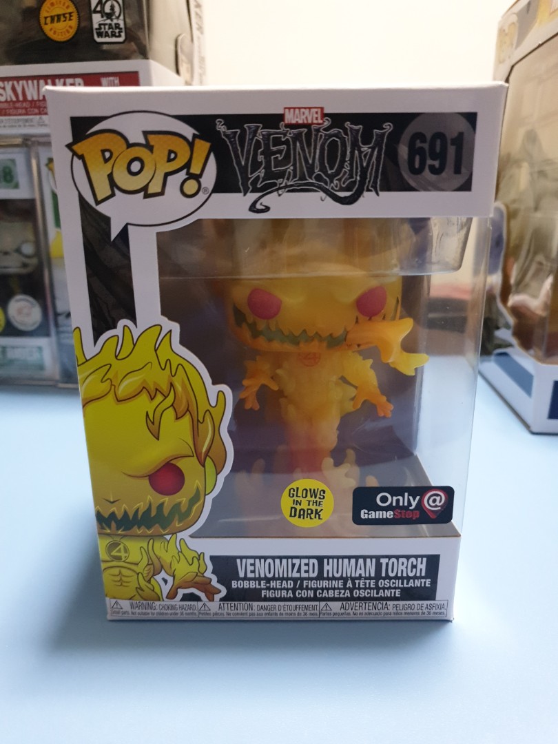 venomized human torch funko pop