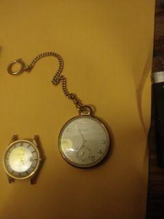 Hamilton and Omega watches vintage