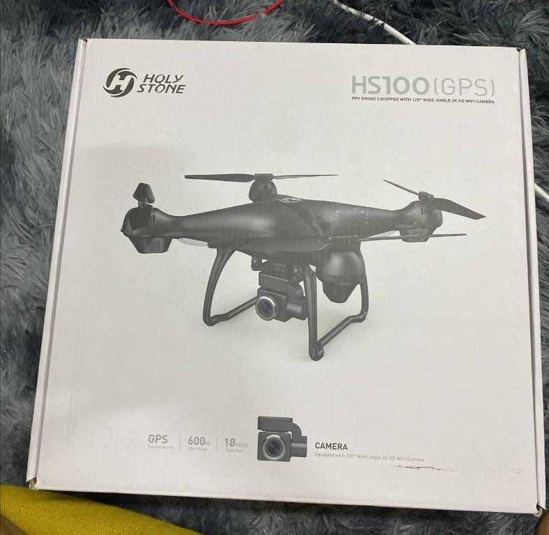 Holy Stone 2K GPS FPV RC Drone HS100 with HD Camera Live Video and GPS Return Home Large Quadcopter with Adjustable Wide Angle Camera Follow Me