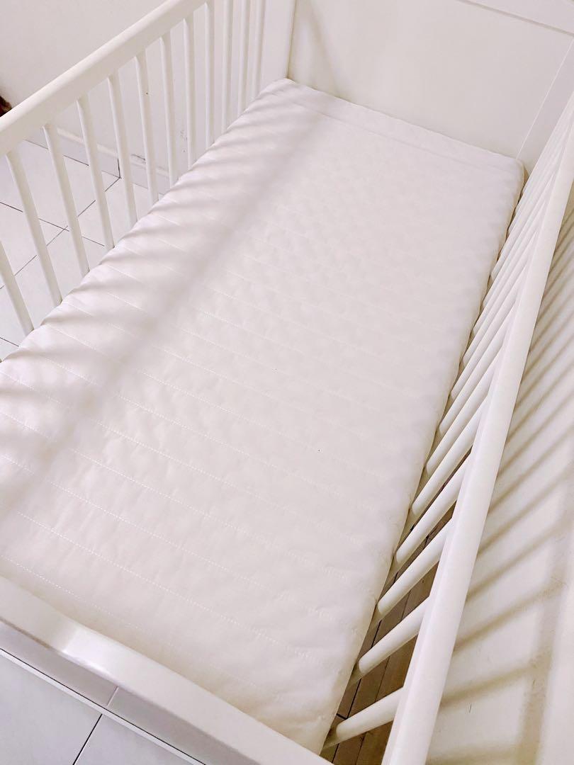 IKEA Hensvik Baby Cot & Mattress , Babies & Kids, Baby Nursery & Kids