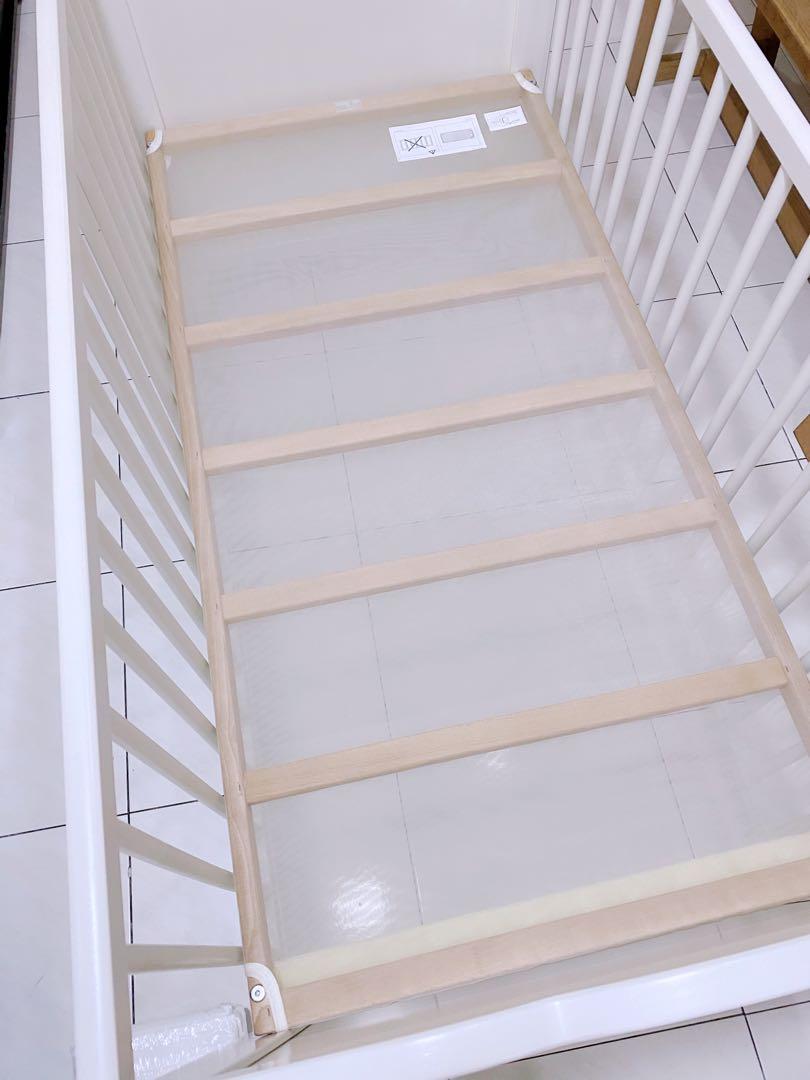 IKEA Hensvik Baby Cot & Mattress , Babies & Kids, Baby Nursery & Kids