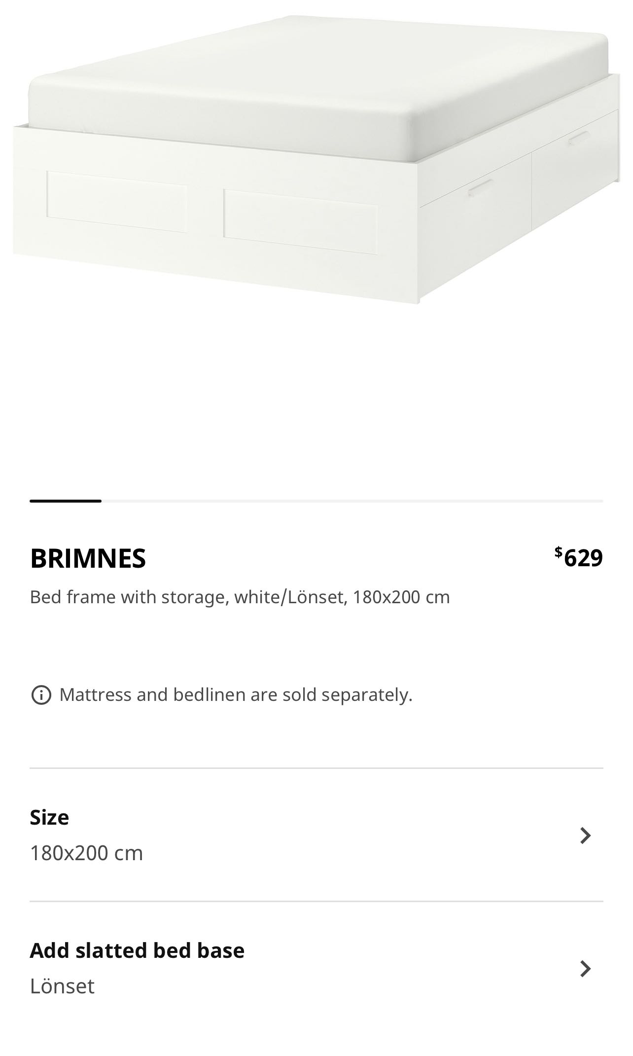 Ikea King Size Brimnes Bed Frame With Storage White Lönset180x200 Cm Furniture Home Living Frames Mattresses On Carou Ikea King Size Brimnes Bed Frame With, King Size Bed Frame With Storage Ikea