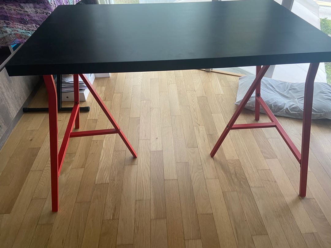 Ikea table black top (only), Furniture & Home Living, Furniture, Tables