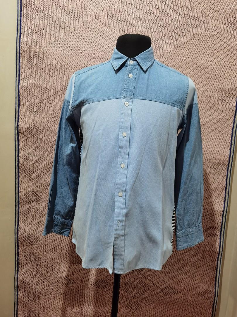 Junya Watanabe x Comme Des Garçon button down (Category: Formal Shirts) located in Quezon City. Submitted by migz.consengco (Listing ID 1075301300, Image 1). Description: Junya Watanabe x Comme Des Garçon Price 1500 Condition 9.5/10 Size L fits to M Dimension Shoulders 18 Armpit 19 Length 26 Modes of payment Bpi GCash Mode of deliver Jrs lbc Lalamove.