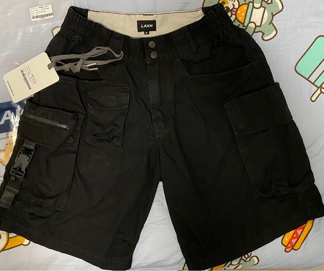 Lakh Supply Ten Pockets Cargo Shorts Ripstop Black Size M
