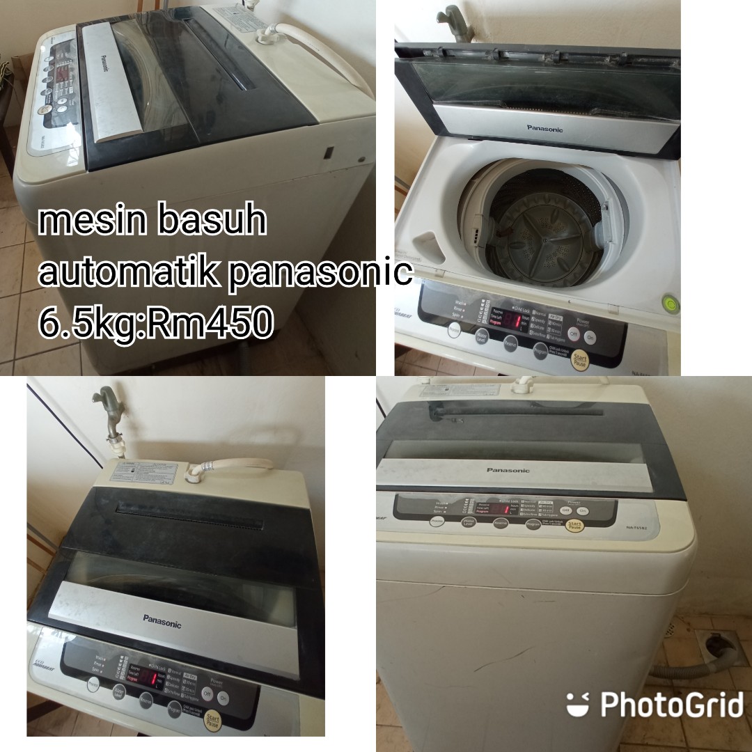 Mesin Basuh Automatik Panasonic 6 5kg Kitchen Appliances On Carousell