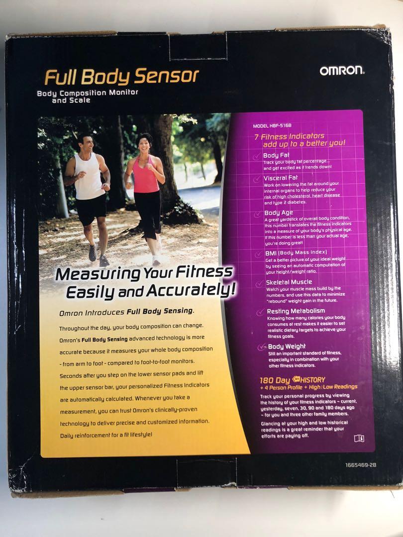 Omron HBF-516B Full-Body Sensor Body Composition Monitor and Scale 