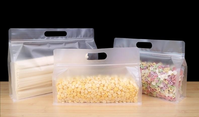 packaging food matte plastic self-sealing bag