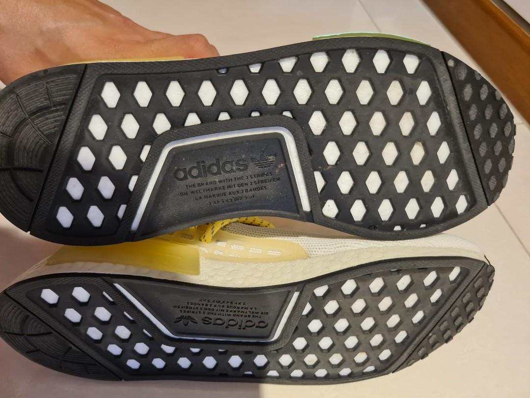 Adidas x pharrell williams outlet white human body nmd sneakers