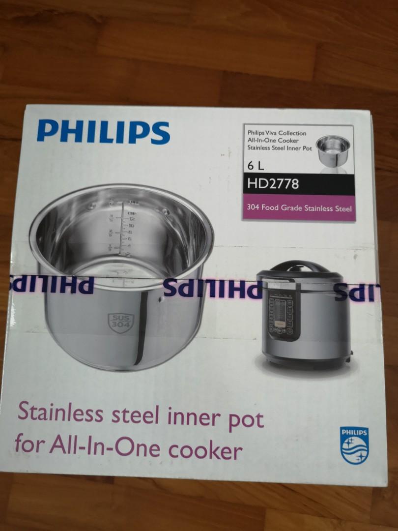 Philips rice cooker stainless steel inner pot best sale