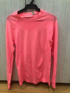 Pink Long Sleeves Active Wear