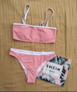pink shein bikini