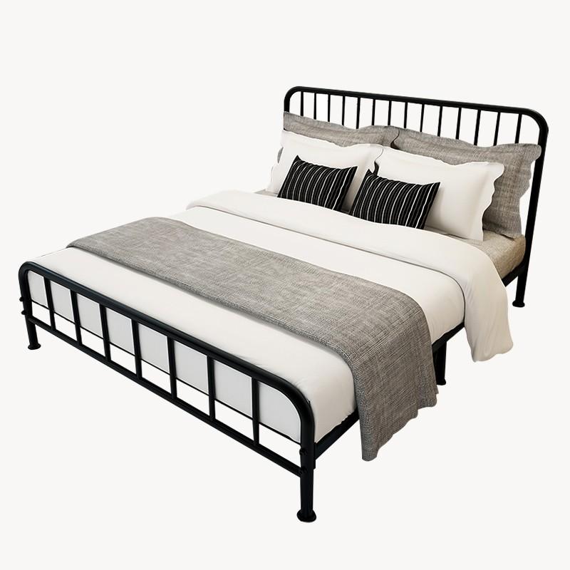 [INSTOCK] Simple Metallic Bed Frame Gold White Black, Furniture & Home