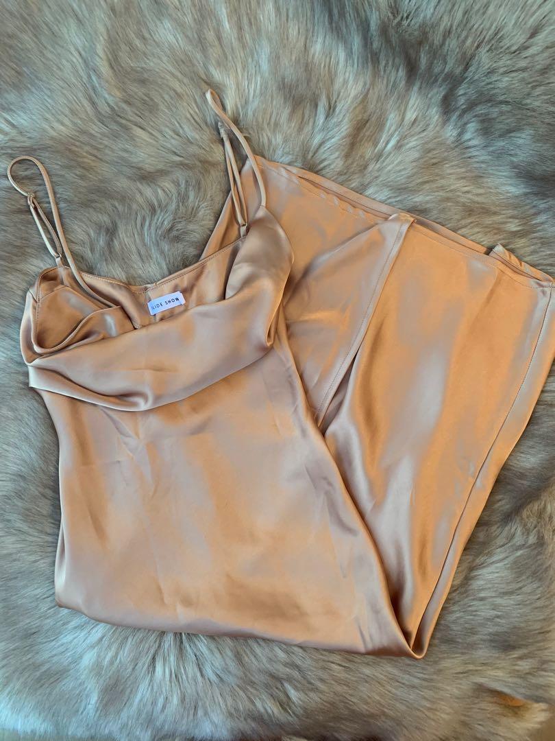 Betta vanore maxi dress champagne top