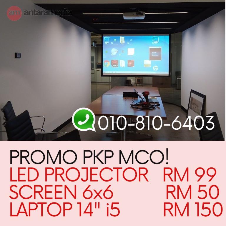 Projector Screen Led Laptop Portable Sewa Rental Rm99 Services Others On Carousell